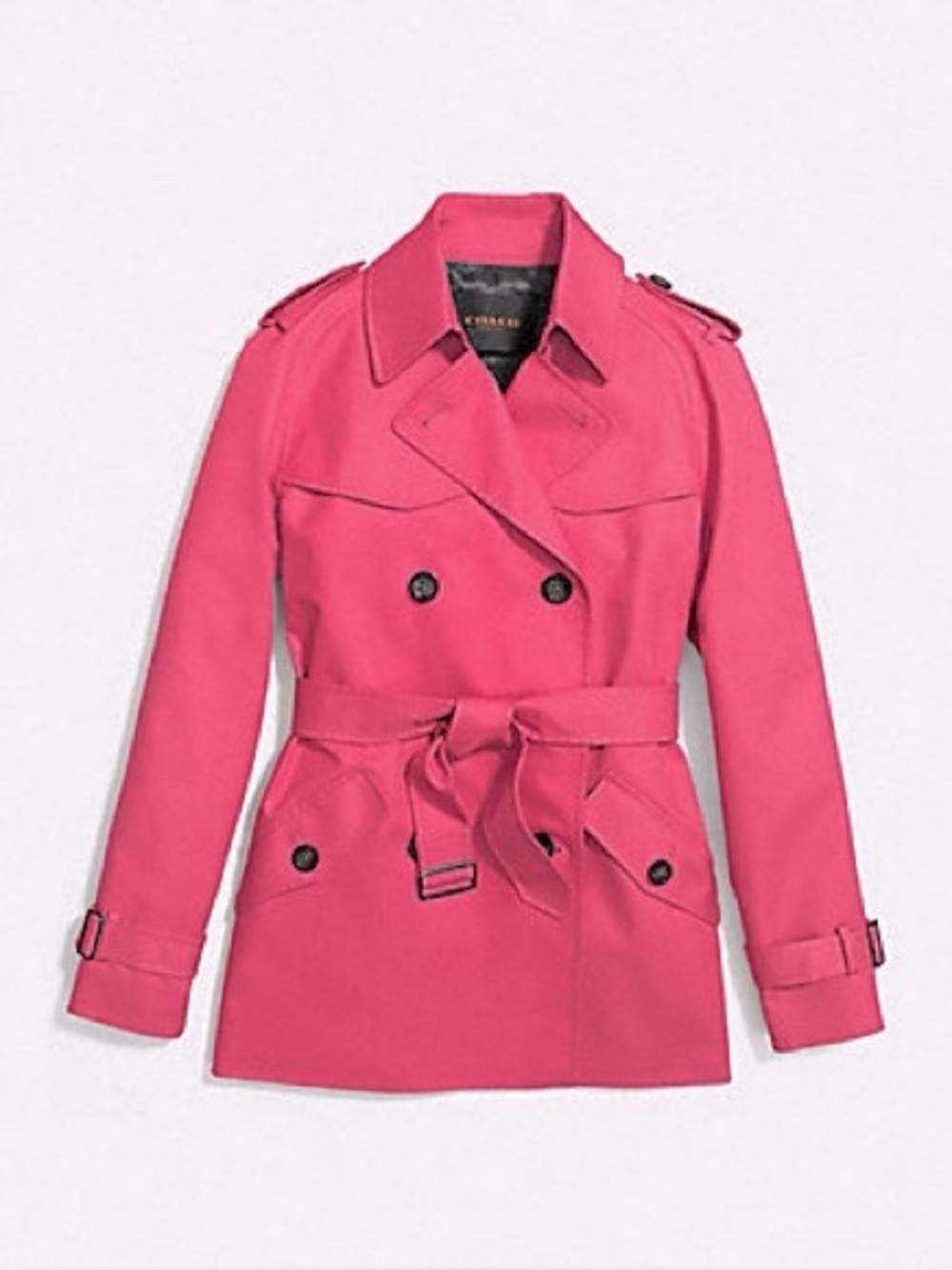 Coach Pink Trench Coat